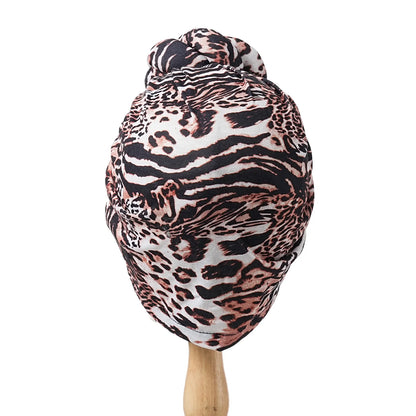 New African Turban for Women Large Flower Stretch Turban Headwrap Beanie Hat Ladies Turbante Mujer Bandanas Chemo Cap Head Cover