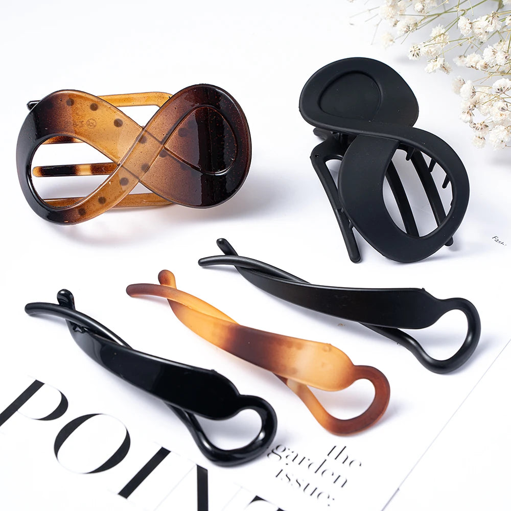 Women Large Hair Clamp Hair Clip Seamless Plastic Duckbill Claw for Women Girls Simple Hairpins Styling Tools Hair Accessories