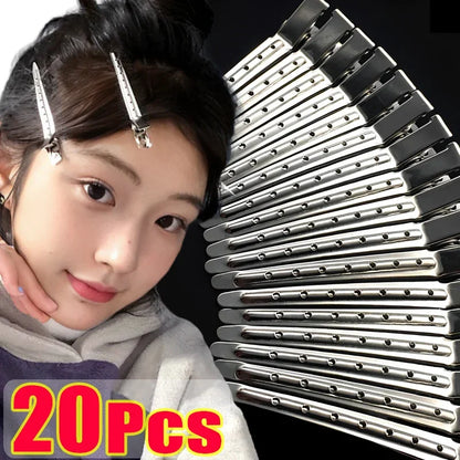 Woman Hair Care Clips Metal Steel Hairdressing Sectioning Clip Clamps Barber Hair Cut Use Styling Tools Hair Root Fluffy Hairpin