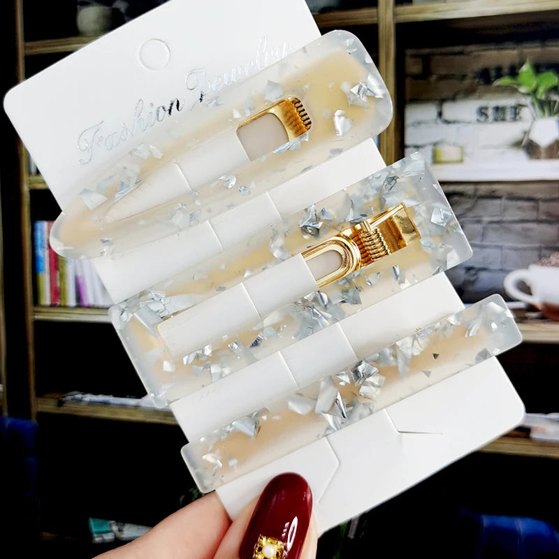 2/3pcs Hair Clip Set Acetate Hairpin Women Hair Accessories Jewelry Korean Femme Barrettes Hairgrip For Woman Girls Headwear