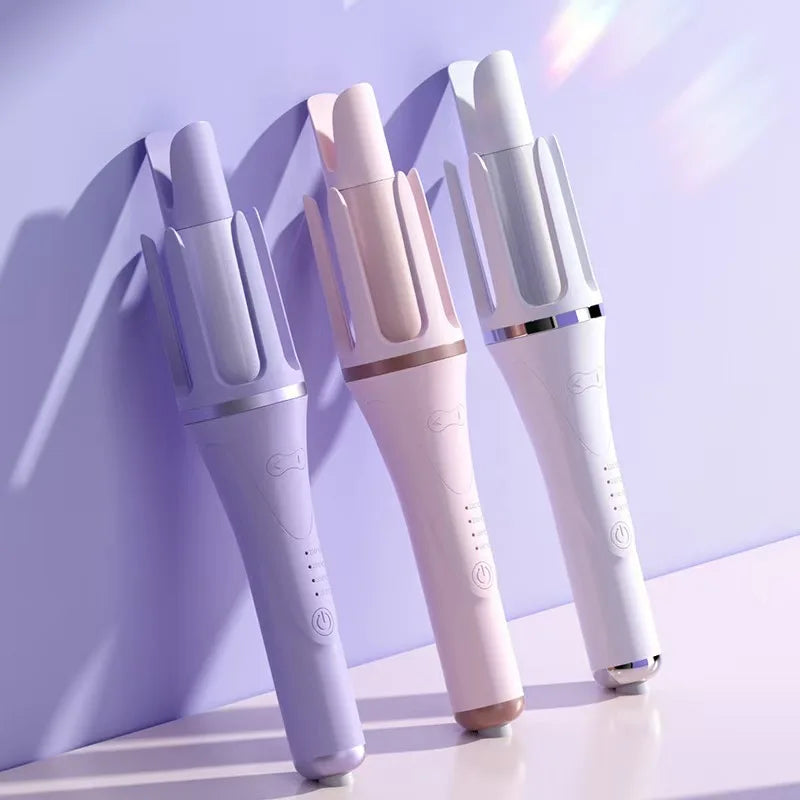 Fully Automatic Curling Iron Anti-Tangle Hair Curler with Negative Ions Latest Curling Wand Hair Curler for long-lasting styling