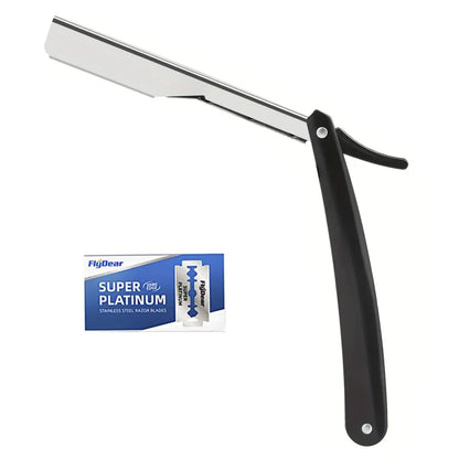 Manual Shaver for Men Barbershop Razor Stainless Steel Shank Is Easy To Use Safety Razor 1Pcs Shaving Razor with Blades