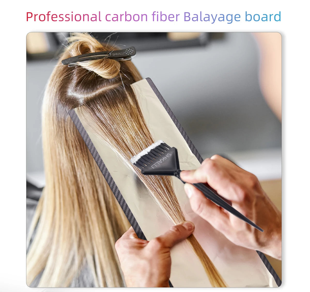 Professional Carbon Fiber Balayage Board for Barber Hairdresser Design Styling Tools Accessories and Hair Coloring Dyeing Board
