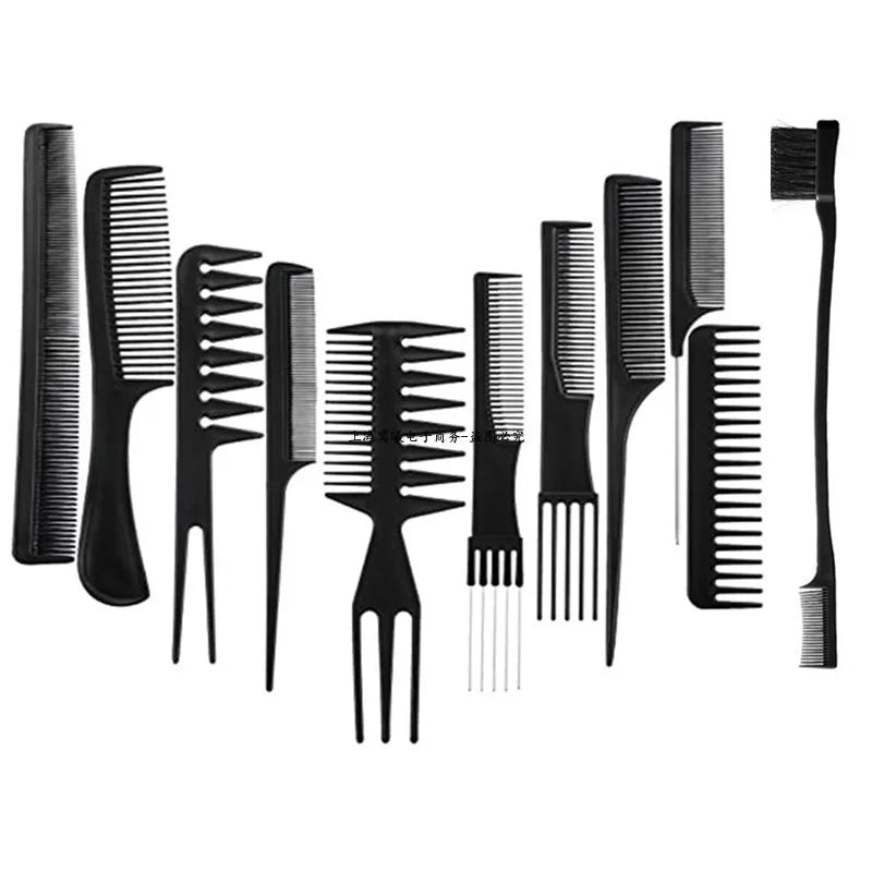 New Arrivals Men Women Beauty Salon Hair Styling Hairdressing Black Plastic Brush Combs Anti-static Hairbrush Modelling Tools