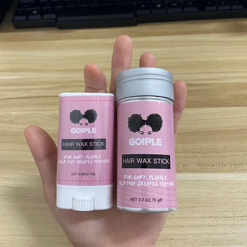 GOIPLE Broken Hair Finishing Cream Clay Styling Accessories Non Greasy Edge Control Custom Logo Natural Smooth Wax Stick For Wig