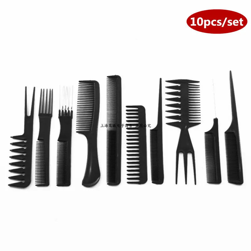 New Arrivals Men Women Beauty Salon Hair Styling Hairdressing Black Plastic Brush Combs Anti-static Hairbrush Modelling Tools
