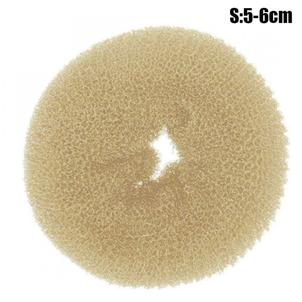Fashion Hair Bun Maker Donut Magic Foam Sponge Easy Big Ring Hair Styling Tools Elastic Polyester Hair Band Accessories