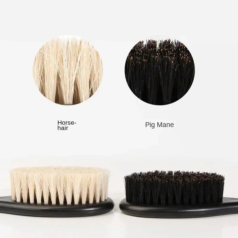 Men's Professional Barber Shaving Beard Brush Removal Neck Dusting Horse Hairbrush Face Mustache Salon Cleaning Styling Tools