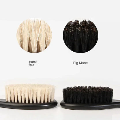 Men's Professional Barber Shaving Beard Brush Removal Neck Dusting Horse Hairbrush Face Mustache Salon Cleaning Styling Tools