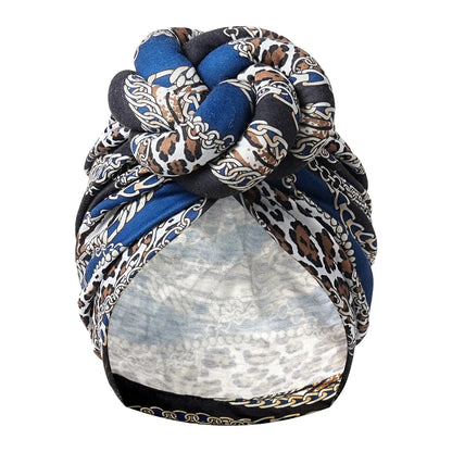 New African Turban for Women Large Flower Stretch Turban Headwrap Beanie Hat Ladies Turbante Mujer Bandanas Chemo Cap Head Cover