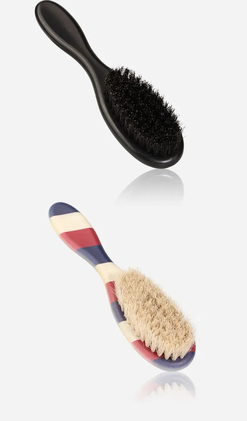 Men's Professional Barber Shaving Beard Brush Removal Neck Dusting Horse Hairbrush Face Mustache Salon Cleaning Styling Tools