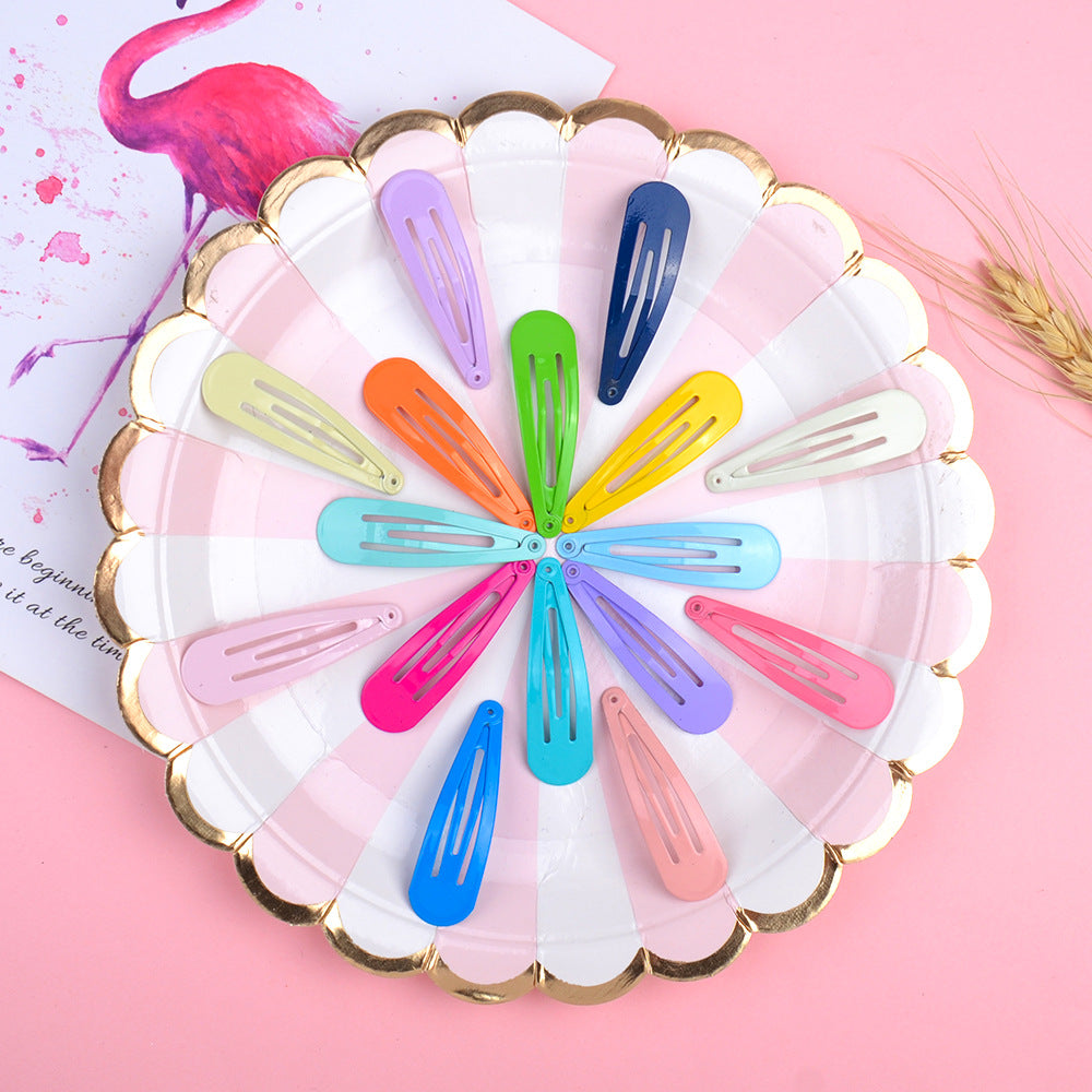 10Pcs Solid Colors BB Hairclips Girls Y2K Cute Small Barrettes Women Simple Metal Snap Clip Headdress Children Hair Accessories
