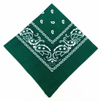 Bohemian Print Bandana Paisley Pattern Headbands Hiphop  kerchief Outdoor Unisex Headband Wrist Wraps Face Mask Handkerchief