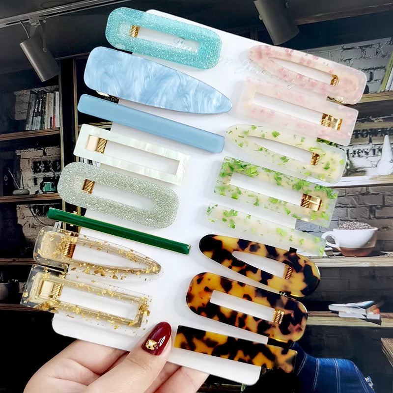 2/3pcs Hair Clip Set Acetate Hairpin Women Hair Accessories Jewelry Korean Femme Barrettes Hairgrip For Woman Girls Headwear