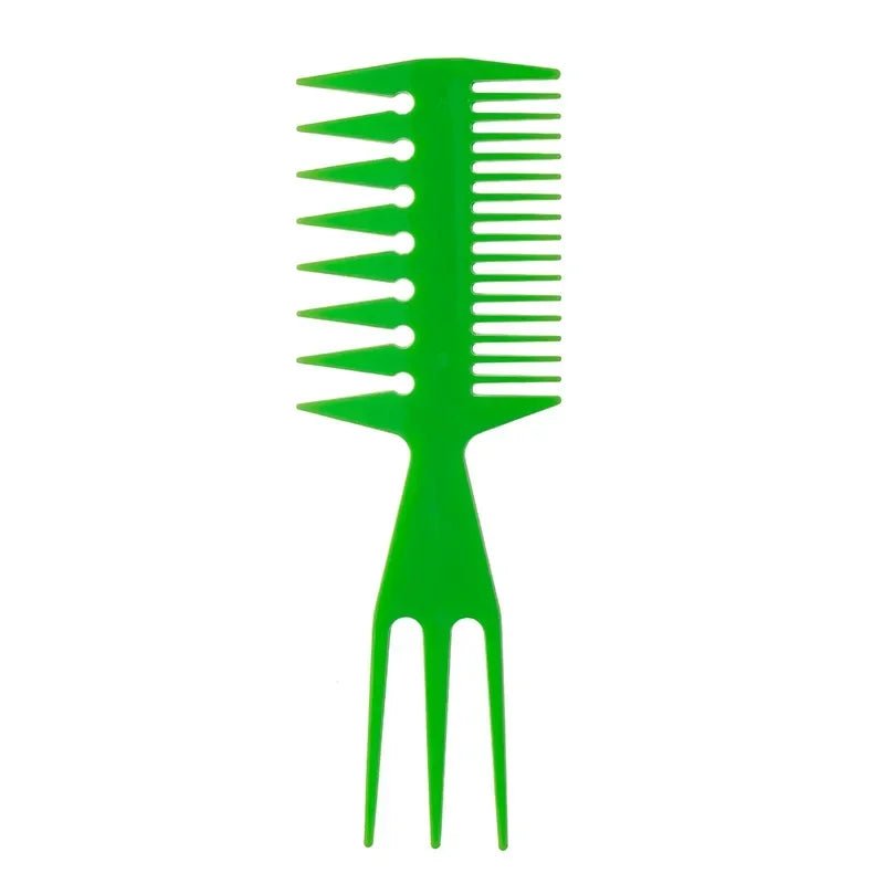 Double Side Professional Tooth Combs Fish Bone Shape Hair Brush Barber Hair Dyeing Cutting Coloring Brush Man Hairstyling Tool