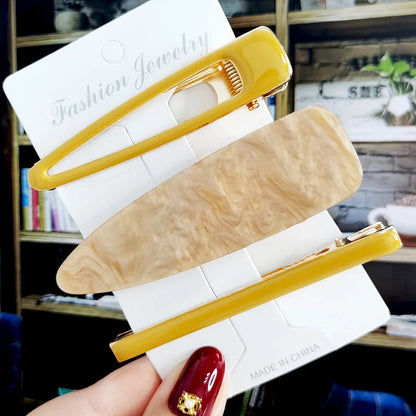 2/3pcs Hair Clip Set Acetate Hairpin Women Hair Accessories Jewelry Korean Femme Barrettes Hairgrip For Woman Girls Headwear