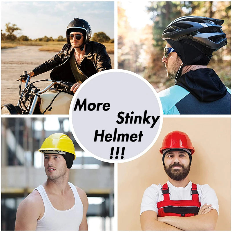 Elastic Silky Wave Skull Cap Inside Liner Beanie Motorcycle Cooling Mesh Cycling Running Outdoor Hat Doo Rags Fits Under Helmets