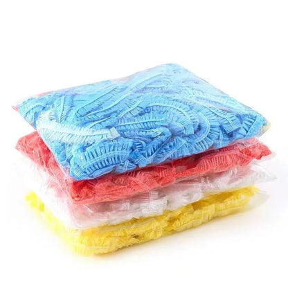 Hotel Sauna Shower Cap Salon Satin Hat to Sleep Bonnets Silk Hood Plastic Disposable Hair Caps Bathroom Water Proof Spa Woman