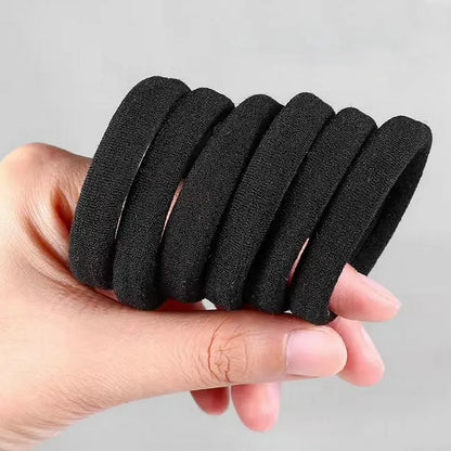 200PCS/Set Women Girls Basic Hair Bands Simple Solid Colors Elastic Headband Hair Ropes Ties Hair Accessories Ponytail Holder