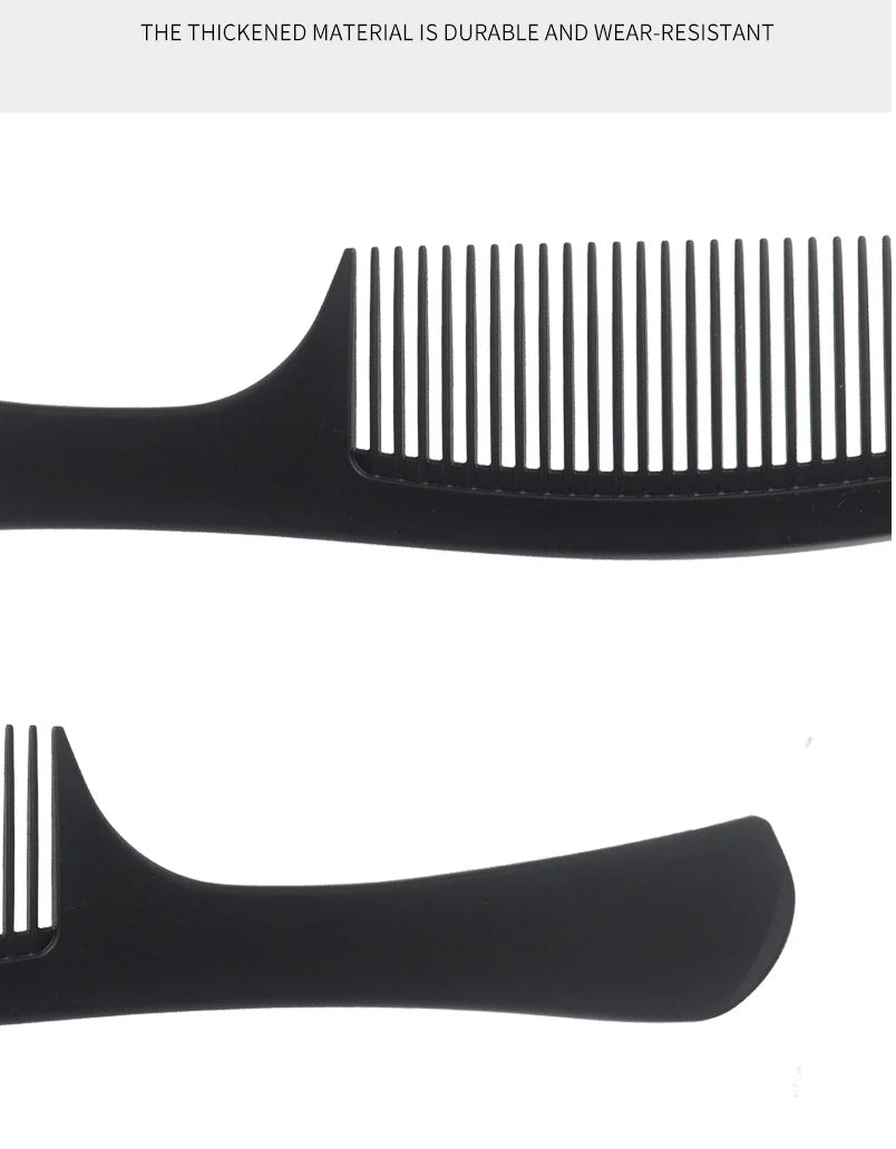 Black Professional Hair Brush Hard Carbon Cutting Comb Heat Resistant Salon Hair Brushes Barber Pin Tail Antistatic Combs Men