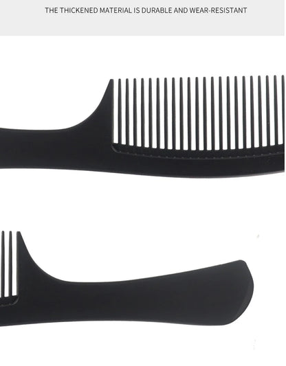 Black Professional Hair Brush Hard Carbon Cutting Comb Heat Resistant Salon Hair Brushes Barber Pin Tail Antistatic Combs Men