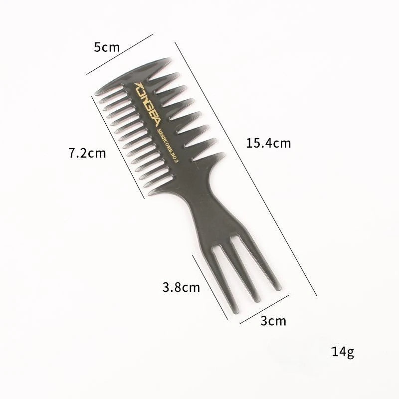 Plastic Wide Tooth Curl Comb Detangling Hair Brush Oil Texture Comb for Curly Wet Hair Cutting Combs Barber Salon Styling Tools
