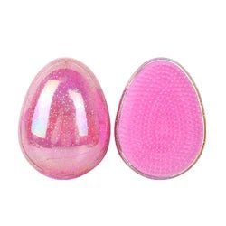 Mini Detangling Hair Brush Egg Round Shape Scalp Massage Hairbrush Tangled Hair Comb Salon Hairdress Hair Styling Comb Travel