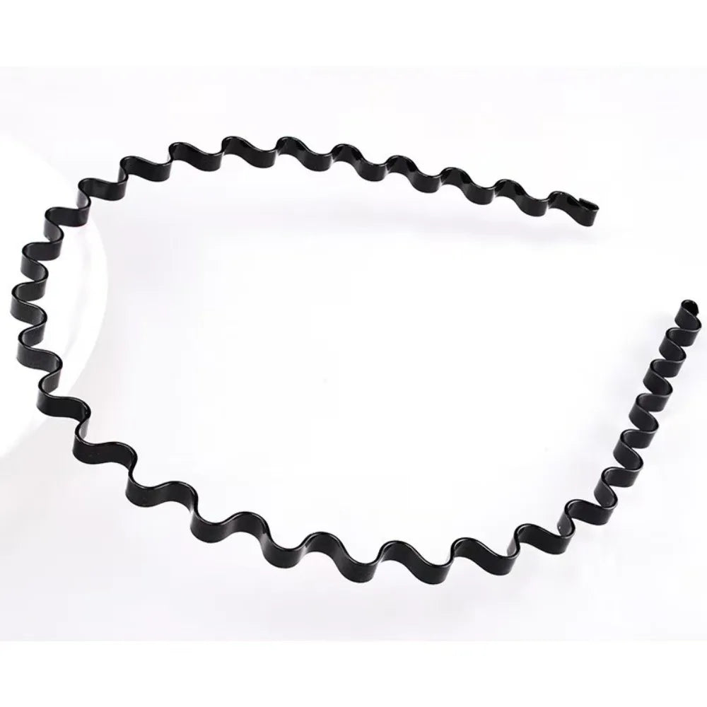 5/6pcs Metal Headband for Men / Women Fashion Hair Bands Outdoors Sports Non Slip Smooth Elastic Teeth Comb Hair Accessories