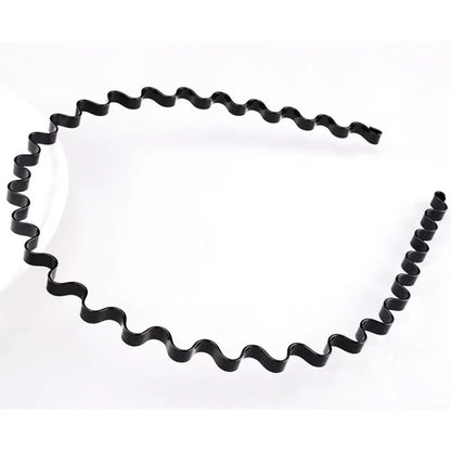 5/6pcs Metal Headband for Men / Women Fashion Hair Bands Outdoors Sports Non Slip Smooth Elastic Teeth Comb Hair Accessories