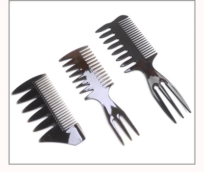 Plastic Wide Tooth Curl Comb Detangling Hair Brush Oil Texture Comb for Curly Wet Hair Cutting Combs Barber Salon Styling Tools