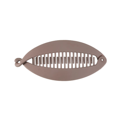 AWAYTR Simple Hair Clip Hair Comb Clamp Grip Slide Fish Banana Hair Claw Clips Hairpins 9.5CM Women Girls Hair Accessories