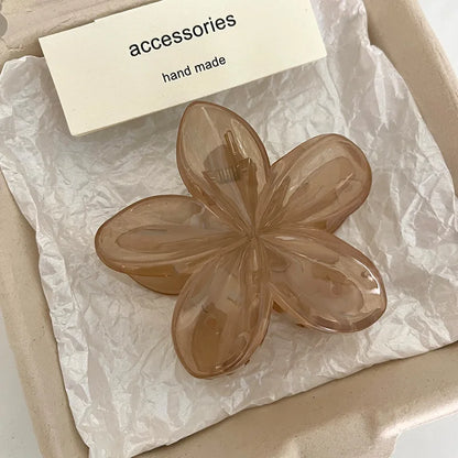 Leopard Print Flower Hair Claw Clips Women Girls Hawaiian Gradient Hairpins Hair accessories Shark Barrettes Sweet Shark Claws