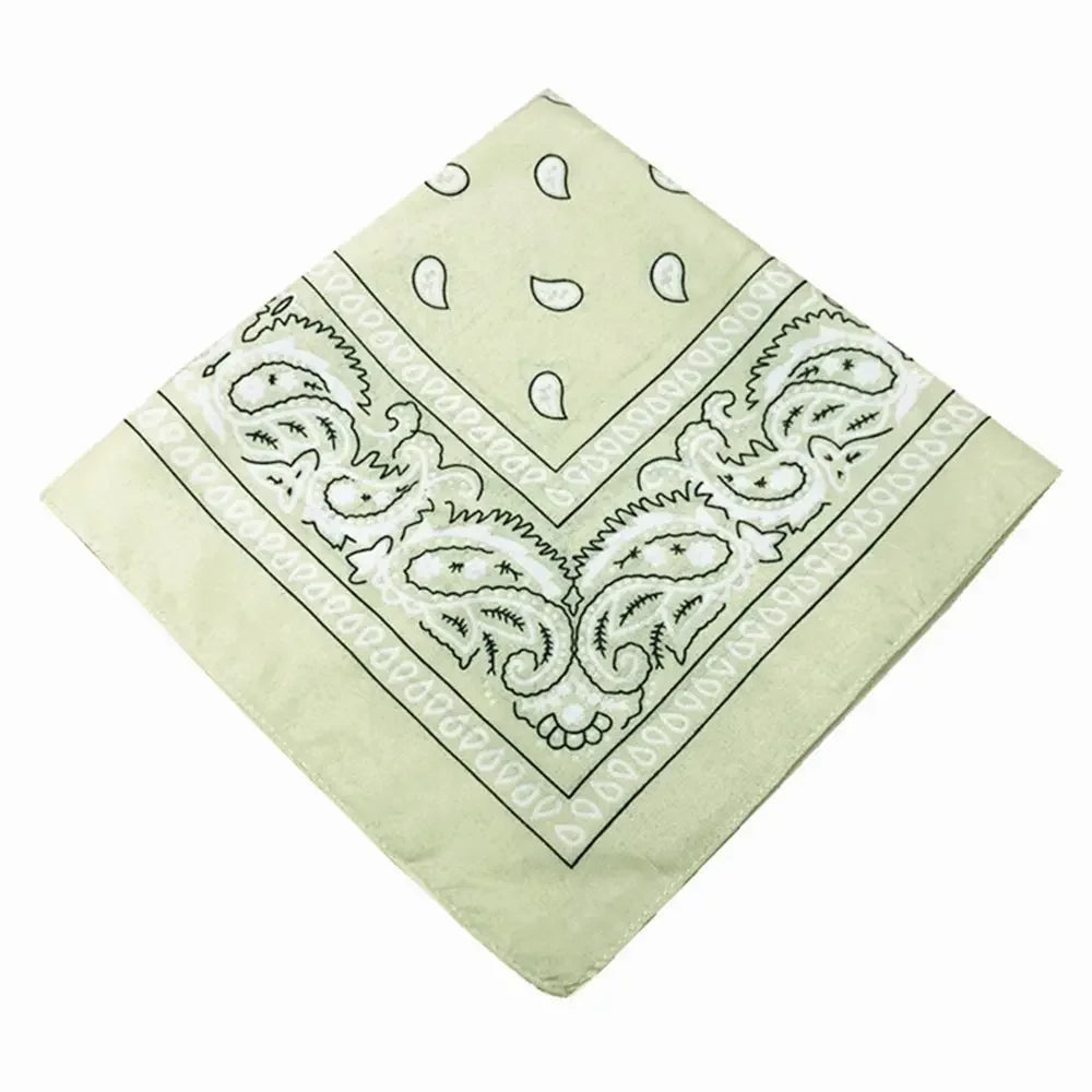 Bohemian Print Bandana Paisley Pattern Headbands Hiphop  kerchief Outdoor Unisex Headband Wrist Wraps Face Mask Handkerchief