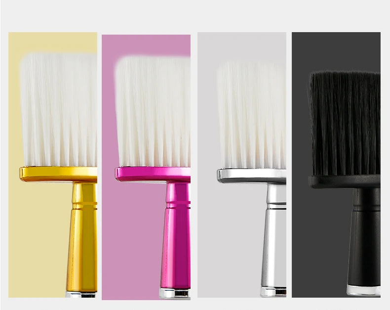 Soft Hair Brush Neck Face Duster Hairdressing Hair Cutting Broken Hair Cleaning Brush for Barber Salon Hairdressing Styling Tool
