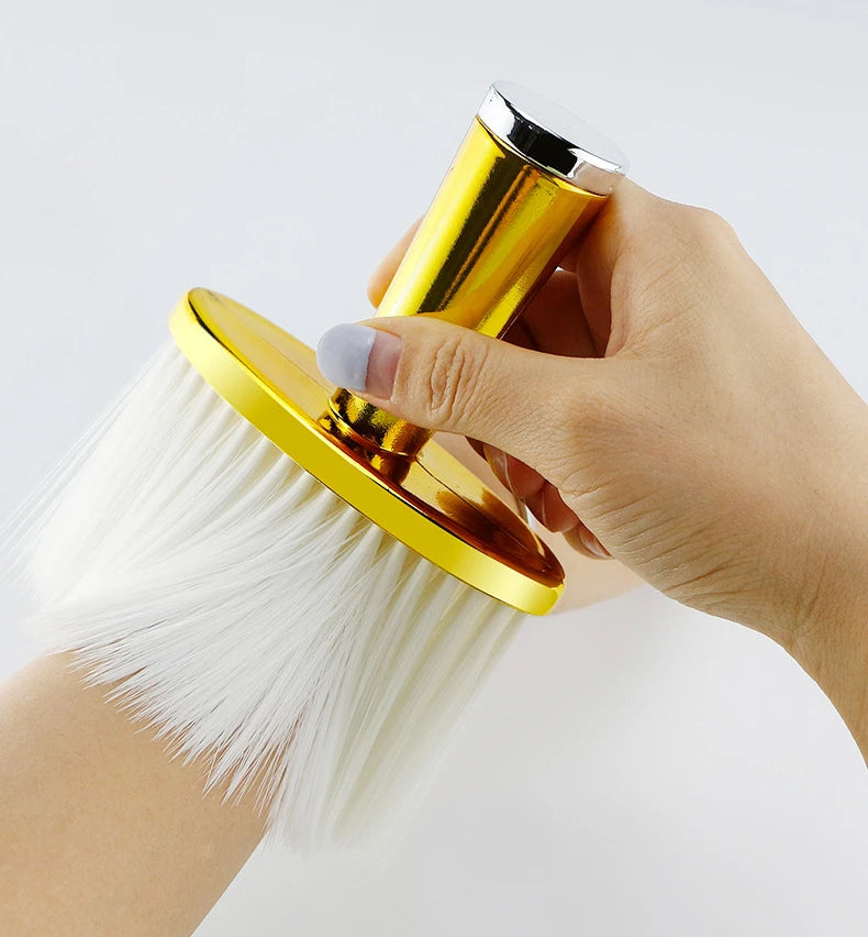 Soft Hair Brush Neck Face Duster Hairdressing Hair Cutting Broken Hair Cleaning Brush for Barber Salon Hairdressing Styling Tool