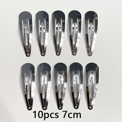 10/20/30pcs/set Women Silver Gold Black Waterdrop Shape Basic Alloy Hair Clips BB hairpins Barrettes Fashion Hair Accessories
