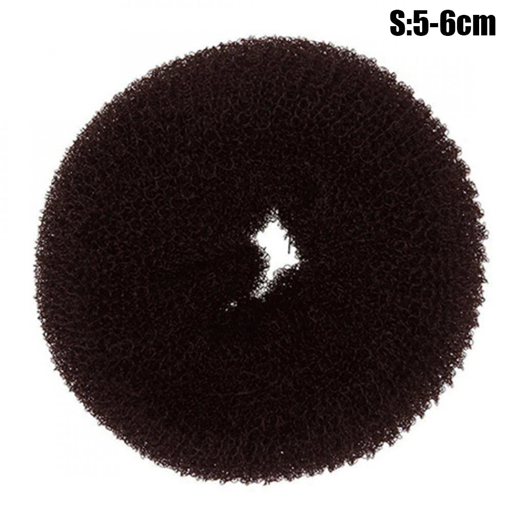 Fashion Hair Bun Maker Donut Magic Foam Sponge Easy Big Ring Hair Styling Tools Elastic Polyester Hair Band Accessories