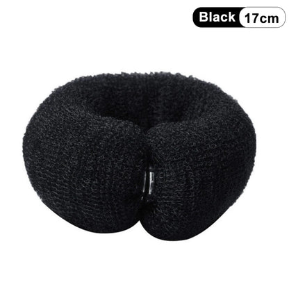 Fashion Hair Bun Maker Donut Magic Foam Sponge Easy Big Ring Hair Styling Tools Elastic Polyester Hair Band Accessories