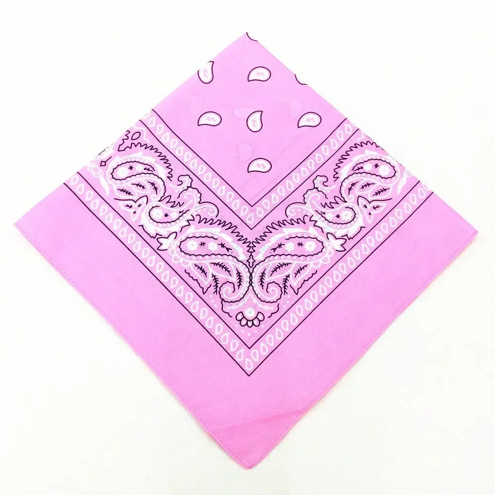 Bohemian Print Bandana Paisley Pattern Headbands Hiphop  kerchief Outdoor Unisex Headband Wrist Wraps Face Mask Handkerchief