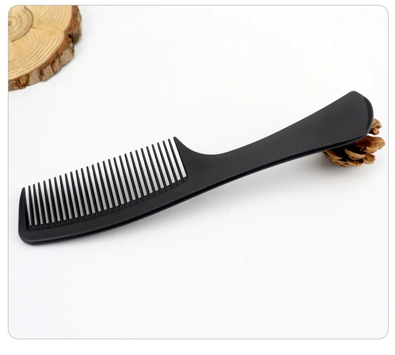 Black Professional Hair Brush Hard Carbon Cutting Comb Heat Resistant Salon Hair Brushes Barber Pin Tail Antistatic Combs Men