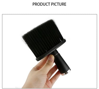 Soft Hair Brush Neck Face Duster Hairdressing Hair Cutting Broken Hair Cleaning Brush for Barber Salon Hairdressing Styling Tool