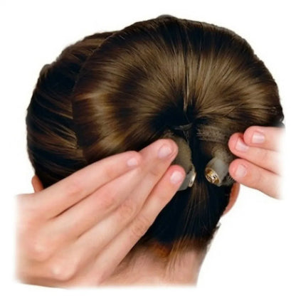 Fashion Hair Bun Maker Donut Magic Foam Sponge Easy Big Ring Hair Styling Tools Elastic Polyester Hair Band Accessories