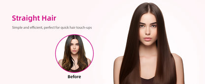 Cordless Hair Straightener Portable Brush 30s Fast Heating 10000mAh Rechargeable 300 Million Negative Ions Straightening Comb