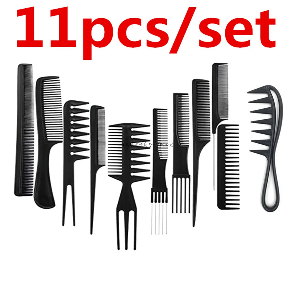 New Arrivals Men Women Beauty Salon Hair Styling Hairdressing Black Plastic Brush Combs Anti-static Hairbrush Modelling Tools
