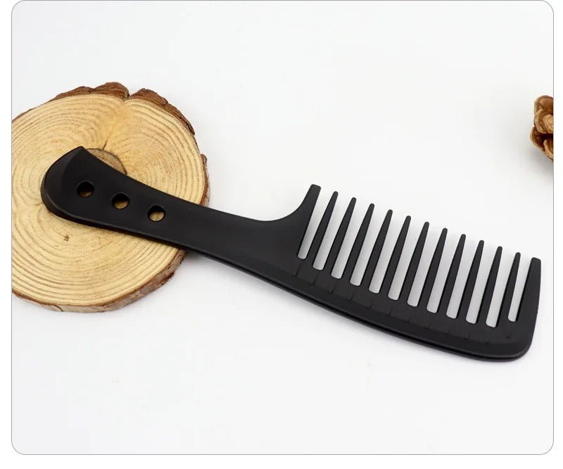 Black Professional Hair Brush Hard Carbon Cutting Comb Heat Resistant Salon Hair Brushes Barber Pin Tail Antistatic Combs Men