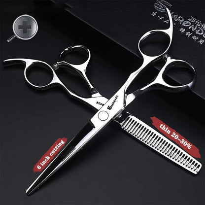 Cutting Thinning 6inch/6.5/7inch/7.5 inch Scissors Japan Professional hairdressing Scissors Barber Sharp Hair Cutting Shears