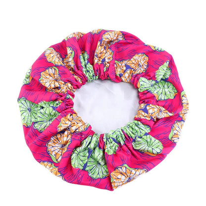 Extra Large Satin Lined Bonnet Women Big Size Beauty Print Satin Silk Bonnet Sleep Night Cap Head Cover Bonnet Hat Wholesale