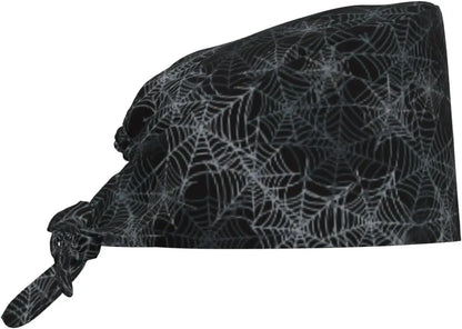 Japanese Wave Working Cap Scrub Cap with Sweatband Adjustable Unisex Women Tie Back Hat Nurse  Caps