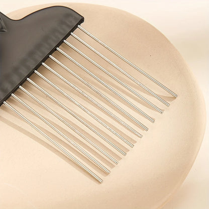 Oil Comb for Men - Professional Hair Styling Tool with Needle Tail Fork Comb for Barber Salon and Home Use