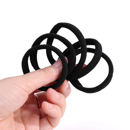 200PCS/Set Women Girls Basic Hair Bands Simple Solid Colors Elastic Headband Hair Ropes Ties Hair Accessories Ponytail Holder